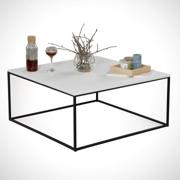 Klub sto ROYAL 43x75 cm crna/bela