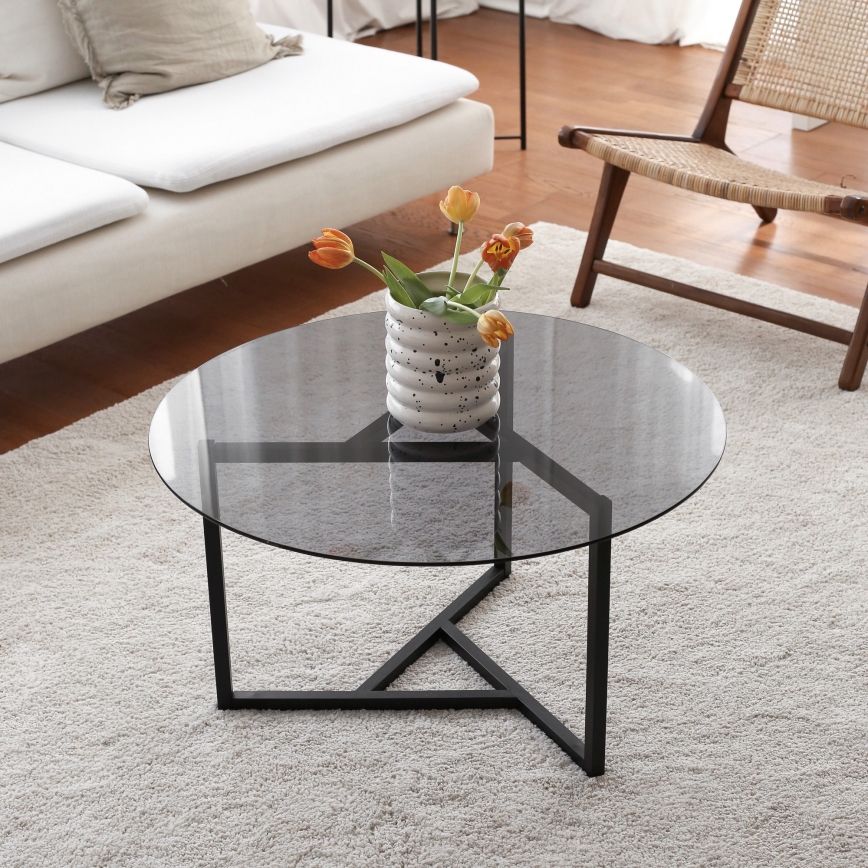 Klub sto TRIO 42x75 cm crni