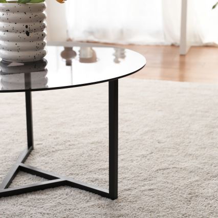 Klub sto TRIO 42x75 cm crni