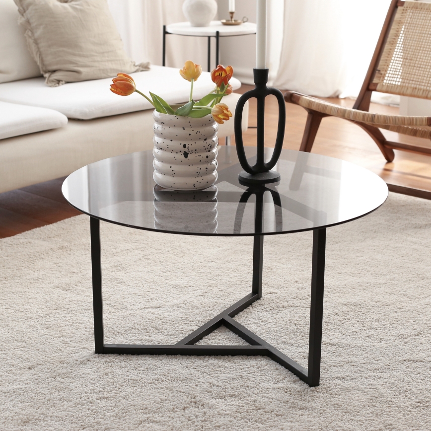 Klub sto TRIO 42x75 cm crni