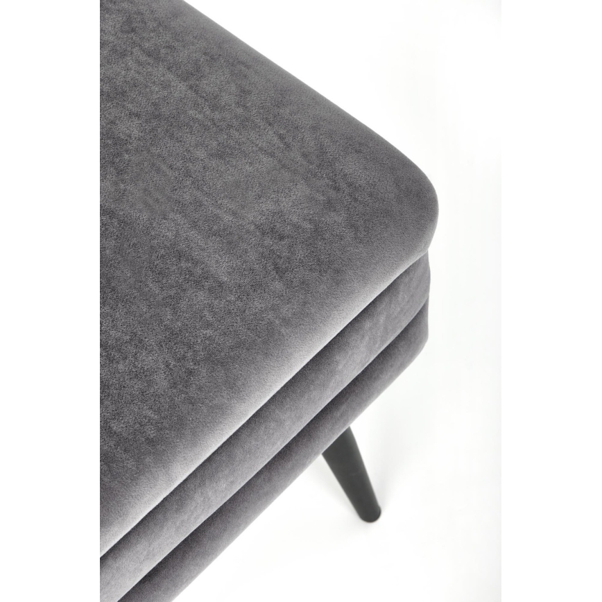 Klupa sa skladišnim prostorom VELVA 37x78 cm sivo