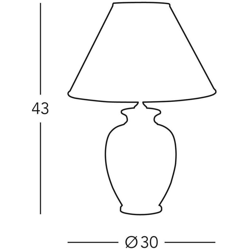 Kolarz 0014.73.6 - Stona lampa TLAVORIO 1xE27/100W/230V