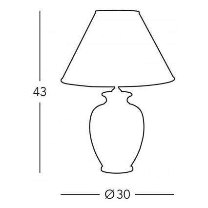 Kolarz 0014.73.7 - Stona lampa BORDEAUX 1xE27/100W/230V