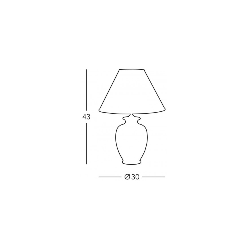 Kolarz 0014.73.7 - Stona lampa BORDEAUX 1xE27/100W/230V