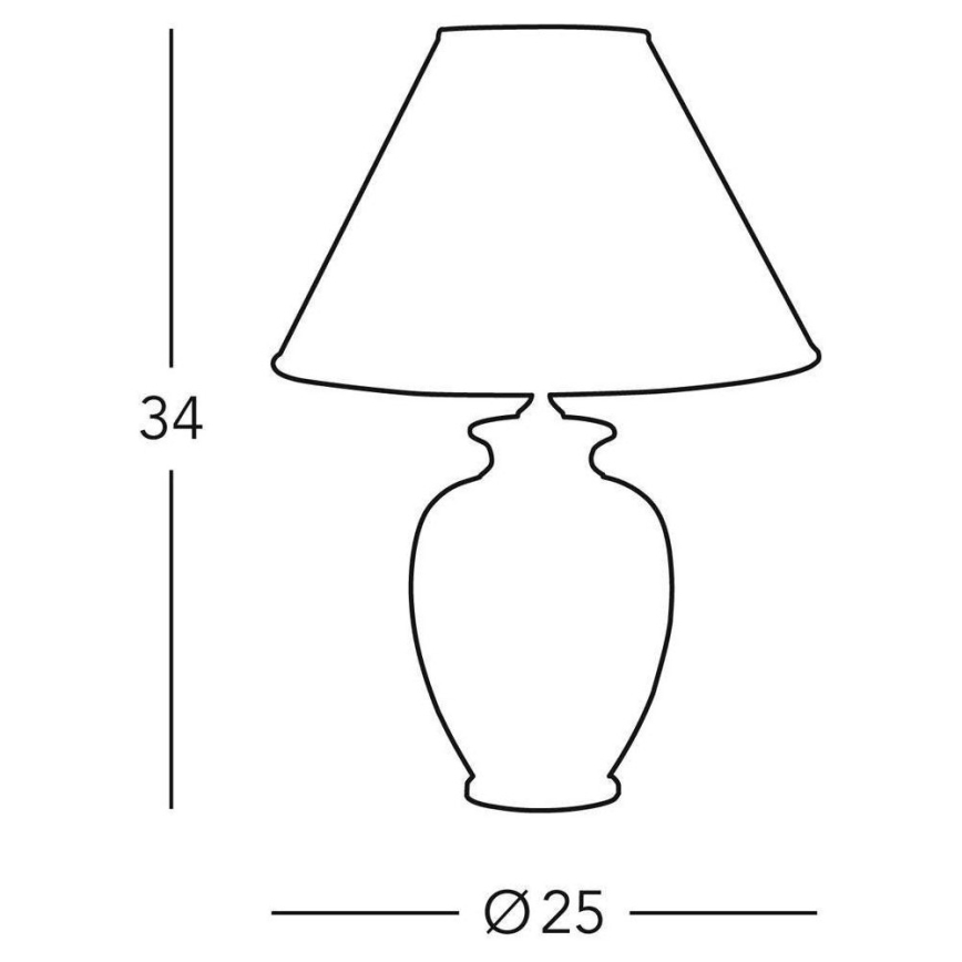 Kolarz 0014.73S.7 - Stona lampa GIARDINO 1x E27/100W/230V