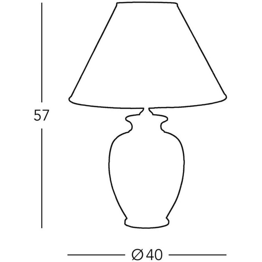Kolarz 0014.74.6 - Stona lampa TLAVORIO 1xE27/100W/230V