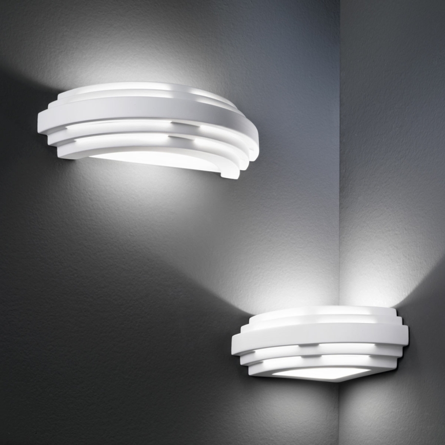 Kolarz 0290.61E - Zidna lampa STIEGEL 1xG9/60W/230V bela