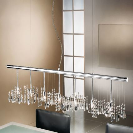 Kolarz 104.87.5 - Kristalni luster na sajli STRETTA 7xG9/40W/230V sjajni krom