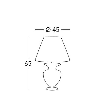 Kolarz 1415.71M.CH - Stona lampa ANFORA 1xE27/100W/230V 24K zlatna