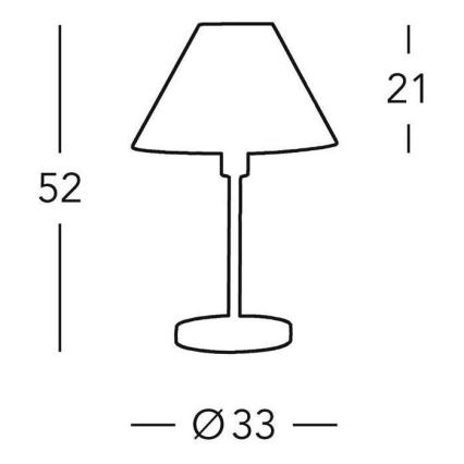 Kolarz 264.70.4 - Stona lampa HILTON 1x E27/60W/230V