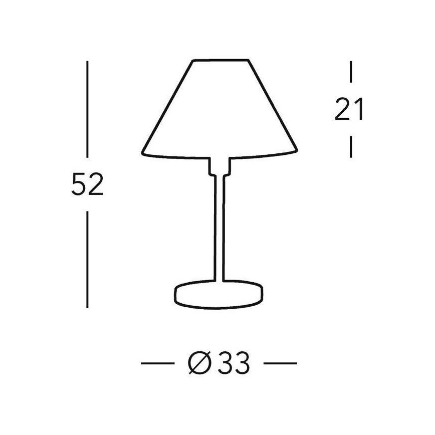 Kolarz 264.70.4 - Stona lampa HILTON 1x E27/60W/230V