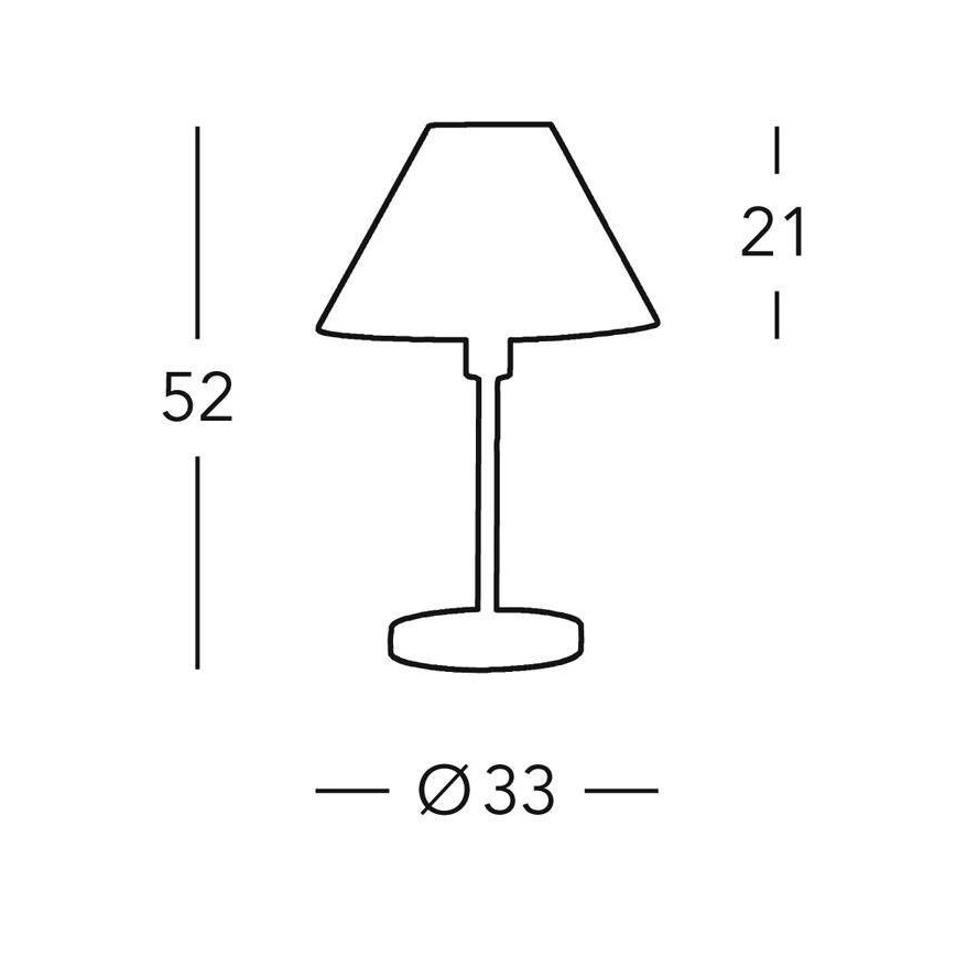 Kolarz 264.70.6 - Stona lampa HILTON 1xE27/60W/230V