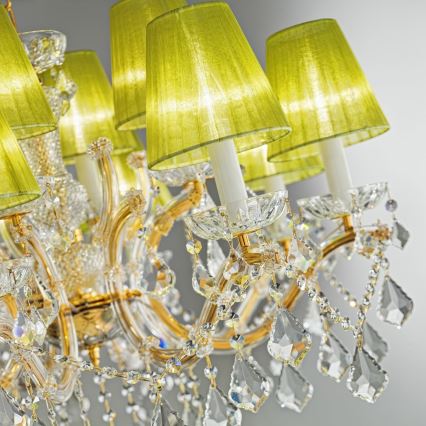 Kolarz 3149.88.3.KoT - Kristalni luster na lancu MARIA LOUISE 8xE14/40W/230V 24K zlatna