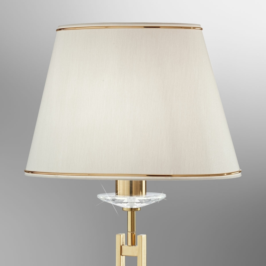 Kolarz 330.71.8C - Kristalna stona lampa IMPERIAL 1xE27/60W/230V zlatna/bež