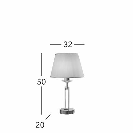 Kolarz 330.71.8C - Kristalna stona lampa IMPERIAL 1xE27/60W/230V zlatna/bež
