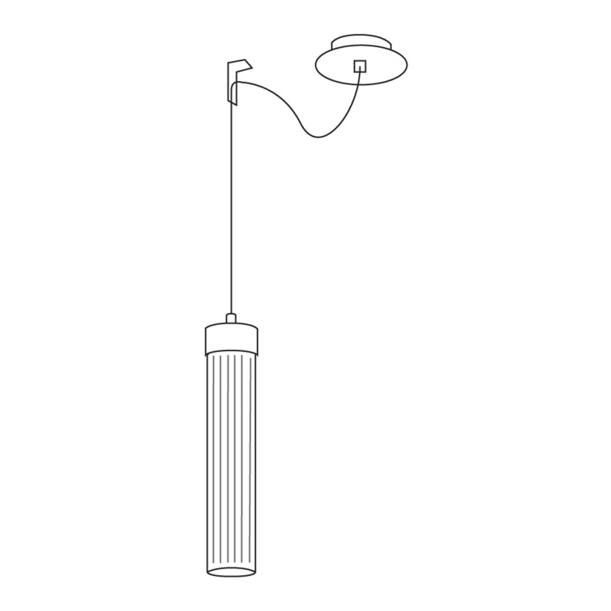 Kolarz 6009.30151 - Luster na sajli RAGGIO 1xE14/25W/230V srebro