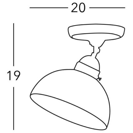 Kolarz 731.10.53 - Reflektorska lampa NONNA 1xE27/75W/230V