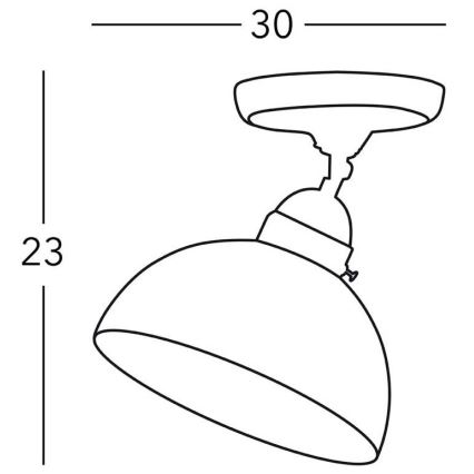 Kolarz 731.10.54 - Reflektorska lampa NONNA 1xE27/75W/230V