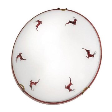 Kolarz 731.11.4.103-Plafonjera NONNA 1xE27/60W/230V pr.30cm jelen crveno
