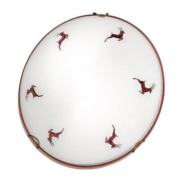 Kolarz 731.11.4.103-Plafonjera NONNA 1xE27/60W/230V pr.30cm jelen crveno
