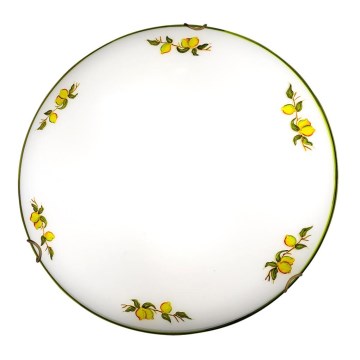 Kolarz 731.12.4.116 - Plafonjera NONNA 2xE27/60W/230V pr. 40 cm limunovi