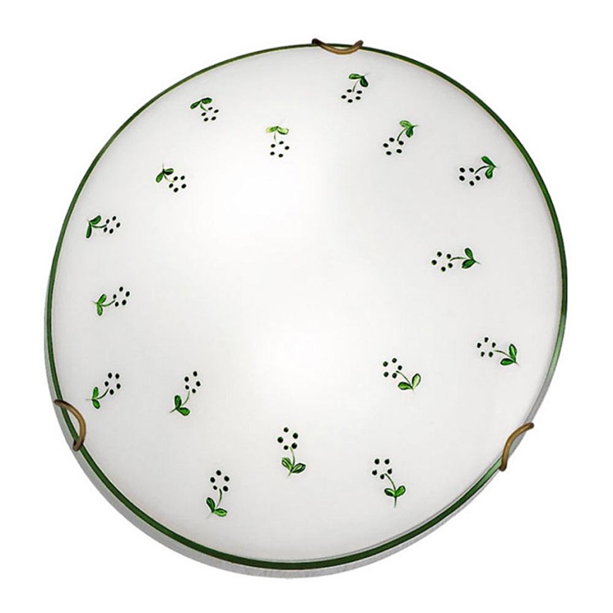 Kolarz 731.12.4.21 - Plafonjera NONNA 2xE27/60W/230V pr. 40 cm zelena