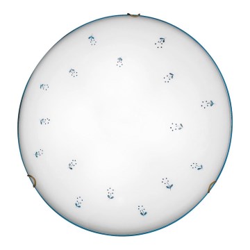 Kolarz 731.13.4.17 - Plafonjera NONNA 3xE27/60W/230V pr. 50 cm plava