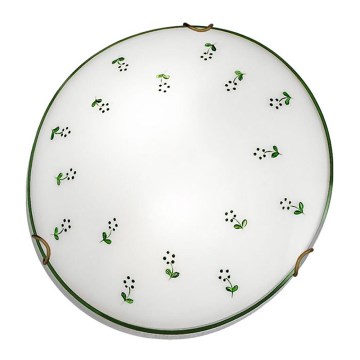 Kolarz 731.13.4.21 - Plafonjera NONNA 3xE27/60W/230V pr. 50 cm zelena