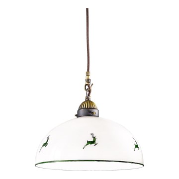 Kolarz 731.30.101 - Luster na sajli NONNA 1xE27/75W/230V pr. 30 cm jelen zelena