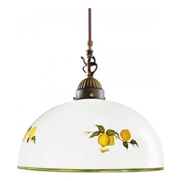 Kolarz 731.30.126 - Luster na sajli NONNA 1xE27/75W/230V pr. 20 cm limunovi