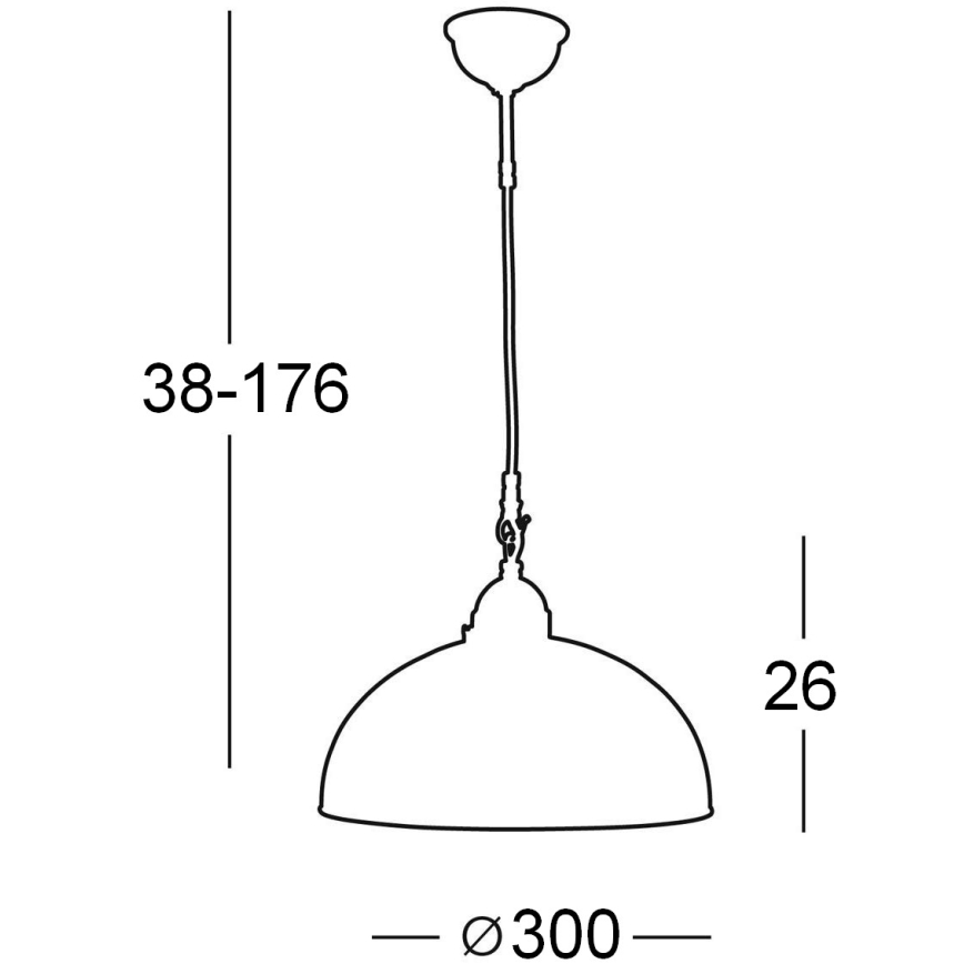 Kolarz 731.30.74 - Luster na sajli NONNA 1x E27/75W/230V bijela