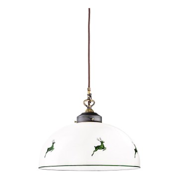 Kolarz 731.32.102 - Luster na sajli NONNA 1xE27/75W/230V pr. 36 cm jelen zelena