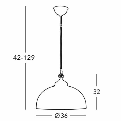 Kolarz 731.32.102 - Luster na sajli NONNA 1xE27/75W/230V pr. 36 cm jelen zelena