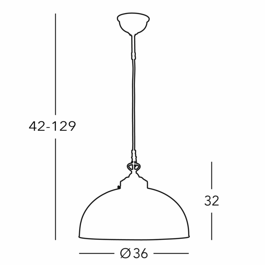 Kolarz 731.32.102 - Luster na sajli NONNA 1xE27/75W/230V pr. 36 cm jelen zelena