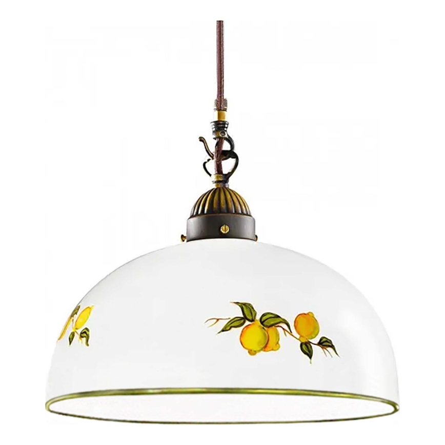 Kolarz 731.32.138 - Luster na sajli NONNA 1xE27/75W/230V pr. 36 cm limunovi