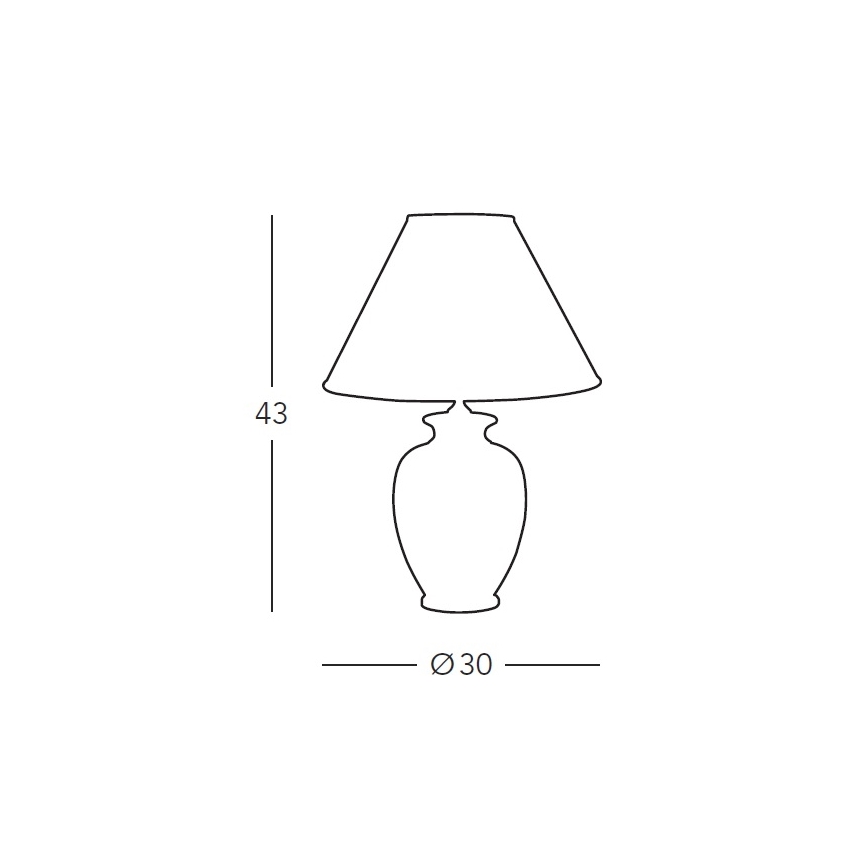 Kolarz 731.70W - Stona lampa NONNA 1xE27/100W/230V bela
