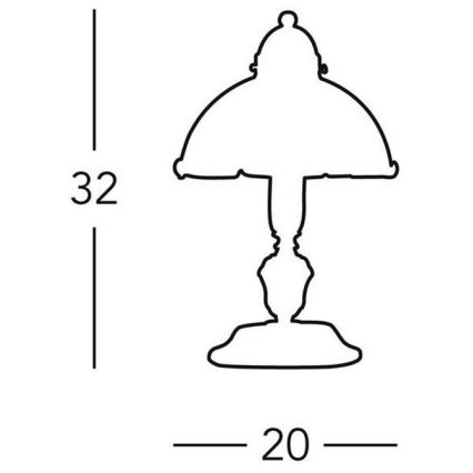 Kolarz 731.73.53 - Stona lampa NONNA 1xE14/60W/230V