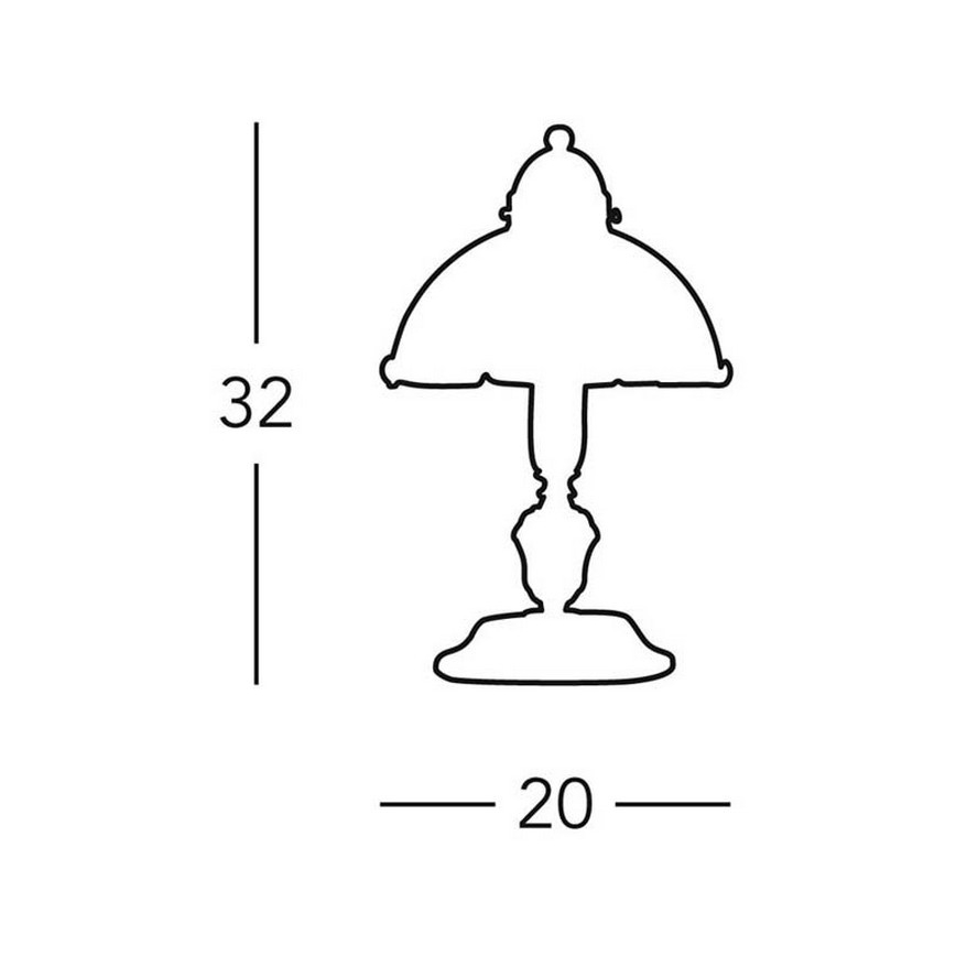 Kolarz 731.73.53 - Stona lampa NONNA 1xE14/60W/230V