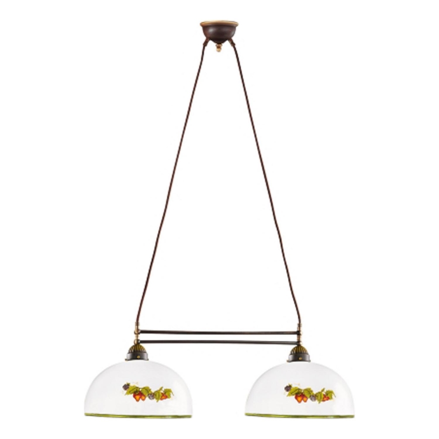 Kolarz 731.82.136 - Luster na sajli NONNA 2xE27/75W/230V grožđe/jagode