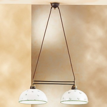 Kolarz 731.82.27 - Luster na sajli NONNA 2xE27/75W/230V zelena