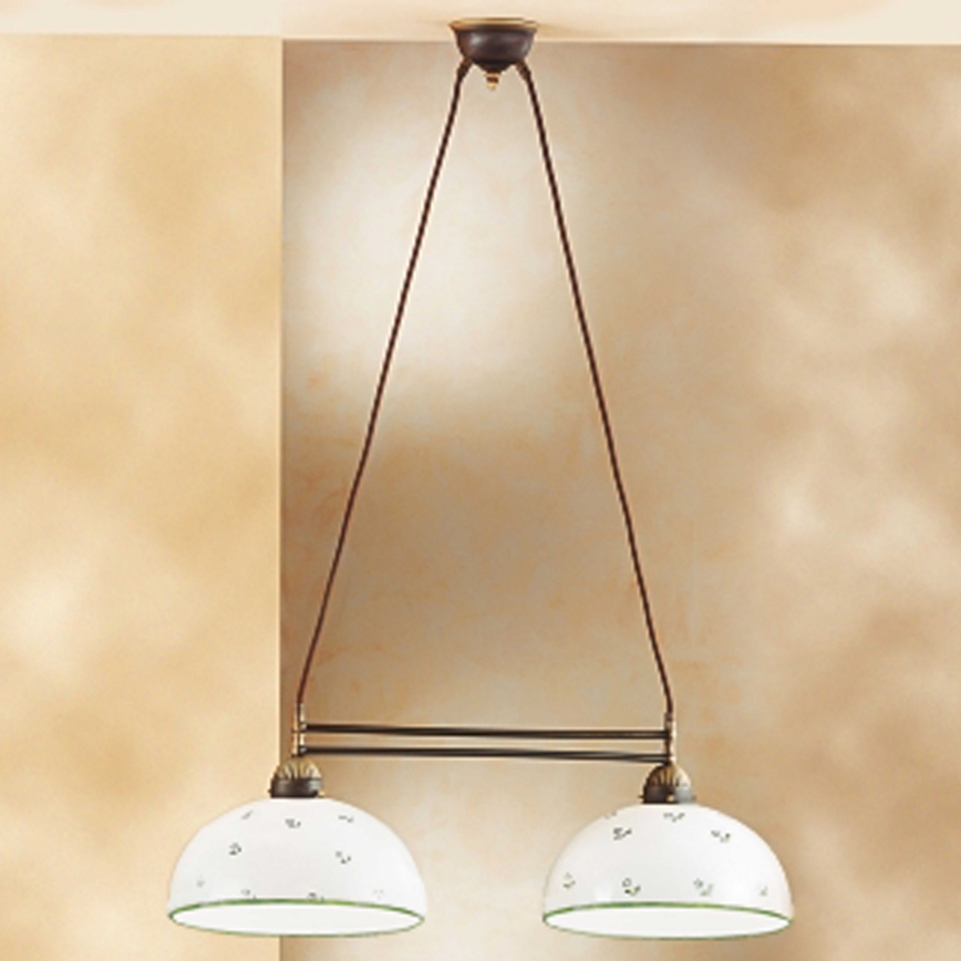 Kolarz 731.82.27 - Luster na sajli NONNA 2xE27/75W/230V zelena