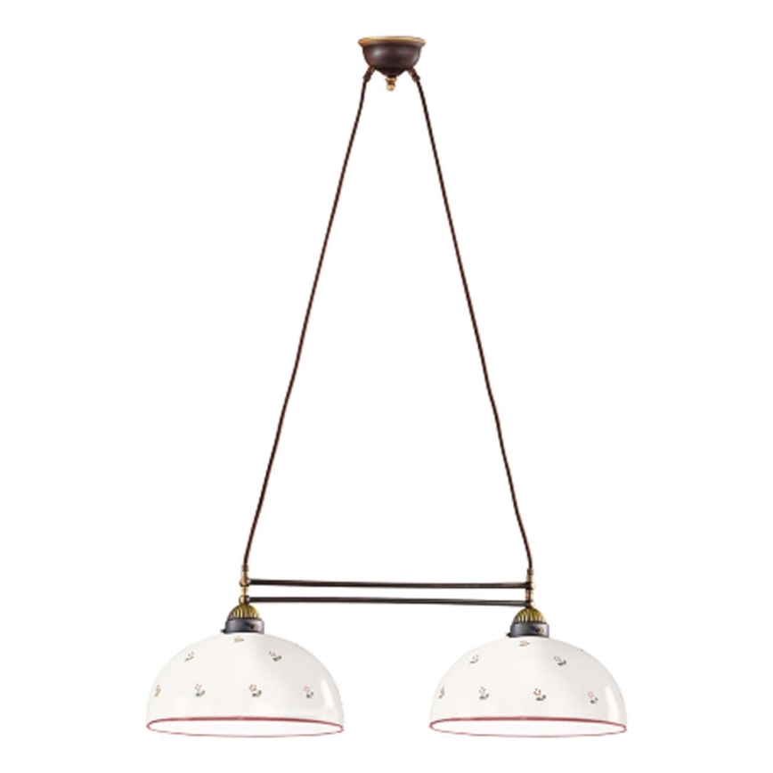 Kolarz 731.82.68 - Luster na sajli NONNA 2xE27/75W/230V crveno