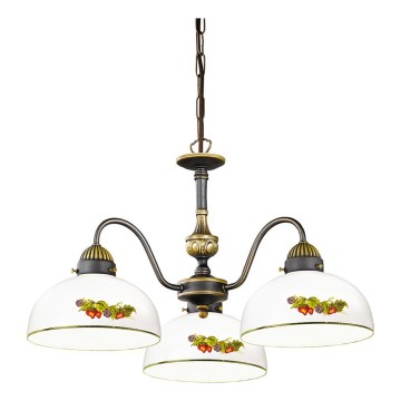 Kolarz 731.83.121 - Luster na lancu NONNA 3xE27/75W/230V grožđe/jagode