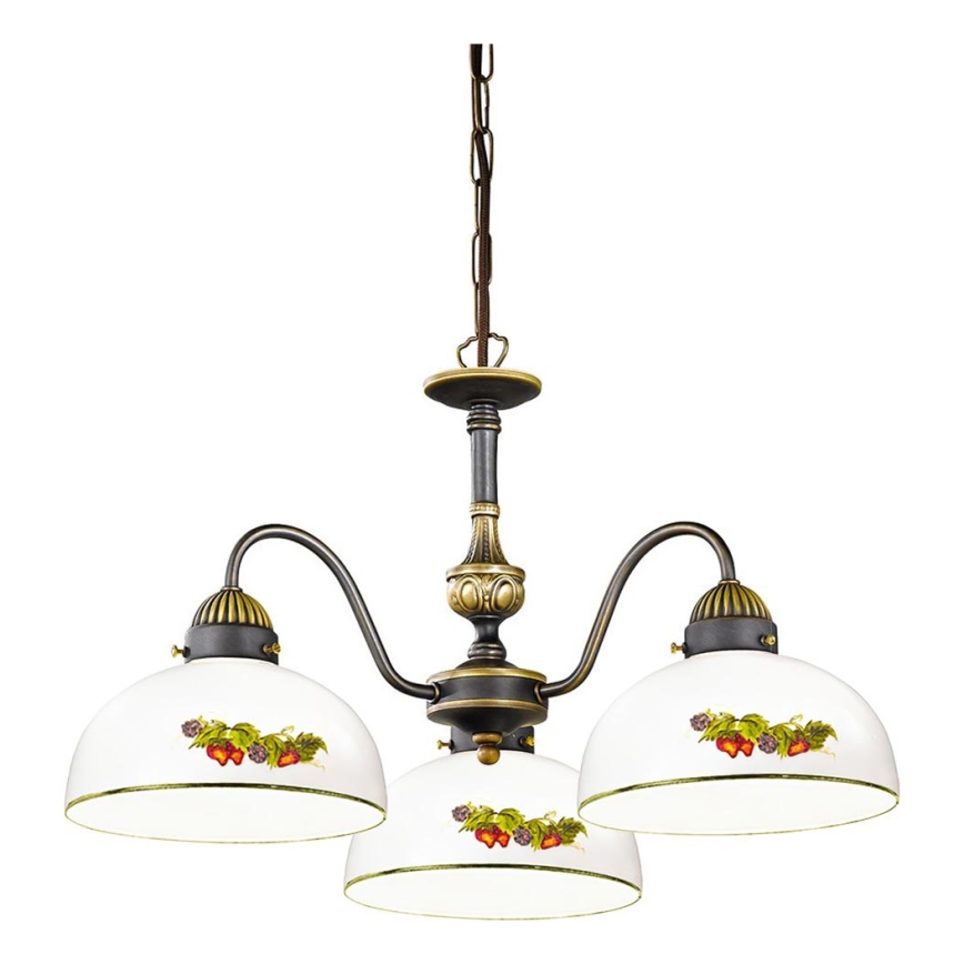 Kolarz 731.83.121 - Luster na lancu NONNA 3xE27/75W/230V grožđe/jagode