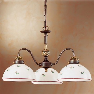 Kolarz 731.83.69 - Luster na lancu NONNA 3xE27/75W/230V crveno