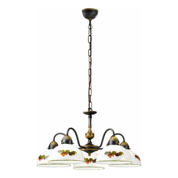 Kolarz 731.85.121 - Luster na lancu NONNA 5xE27/75W/230V grožđe/jagode