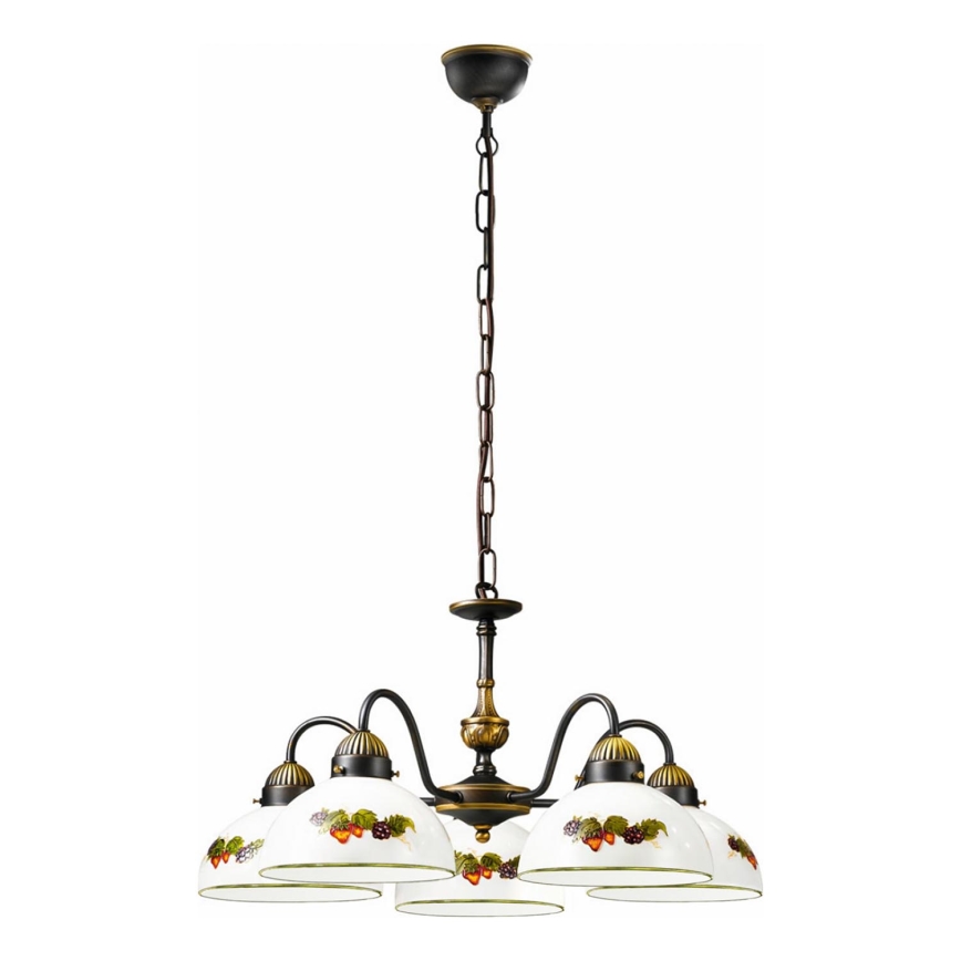 Kolarz 731.85.121 - Luster na lancu NONNA 5xE27/75W/230V grožđe/jagode