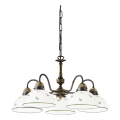 Kolarz 731.85.20 - Luster na lancu NONNA 5xE27/75W/230V zelena