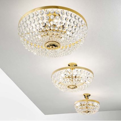 Kolarz 960.18K.3 - Kristalni luster na šipci VALERIE 8xE14/40W/230V 24K pozlata