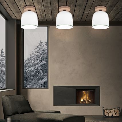 Kolarz A1352.11.G - Nadgradni luster NONNA 1xE27/60W/230V hrast/bela/zelena